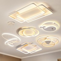 智能燈具簡約現代組合全屋套餐極簡客廳燈飾2022年新款大氣吸頂燈